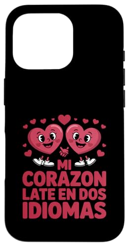 Funny Mi Corazon Late En Dos Idiomas �o�C�����K�� �X�}�z�P�[�X iPhone 16 Pro �p
