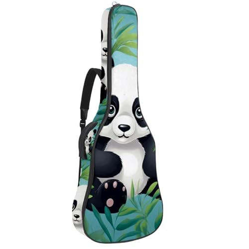 Housse guitare acoustique panda multicolore grand format étanche