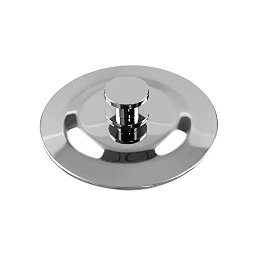Tappo di Scarico per Vasca da Bagno 44 mm, Universale Tappo Vasca da Bagno, Facile Impugnatura, per Lavabo da Bagno, Cucina, Confezione da 1