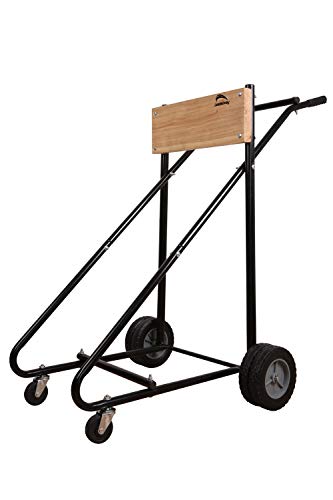 LEADALLWAY Outboard Boat Motor Carrier-315LBS Motor Cart with 4 Rubber Casters and Storage