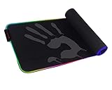 Bloody MP-80N RGB Gaming Mouse Pad, Medium (14' x 10'), Soft Cloth Surface, Low Friction, Waterproof, Non-Slip Base, 10 RGB Zones (‎MP-80N)