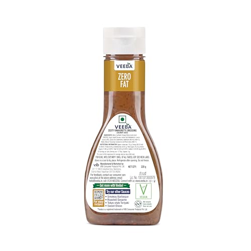 Image of Veeba Zesty Vinaigrette Salad Dressing, 320g (Pack of 2)