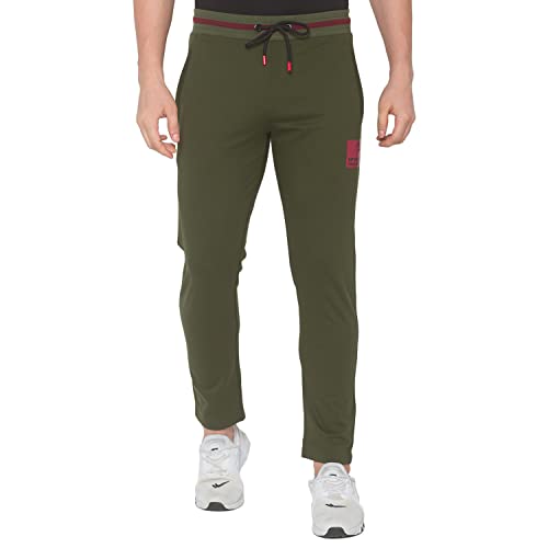 Image of Spykar Men's Slim Fit Track Pants