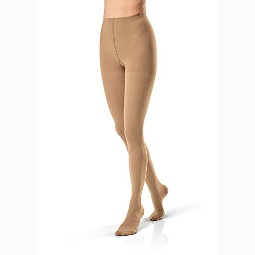 Image of Jobst Opaque Pantyhose 30-40 mmHg Extra Firm Support Classic Black Large - 115194