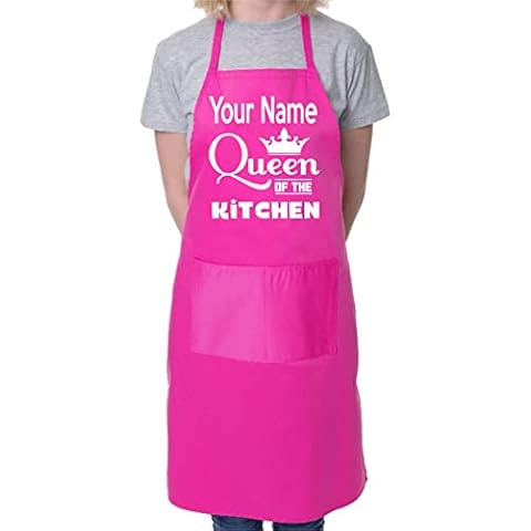 Print4U Personalised Pink Chef BBQ Apron Cover
