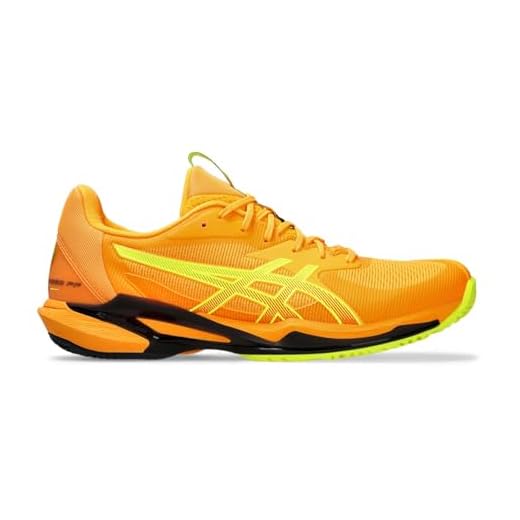 ASICS Homme Solution Speed FF 3 Padel Sneaker, Orange Stade/Jaune sécurité, 39.5 EU