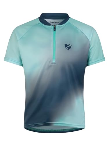 Ziener NESTEL - Maillot de Ciclismo para niños, de montaña, de Carreras, Transpirable, de Secado rápido, elástico, sin Mangas, Deep Lagoon, 176