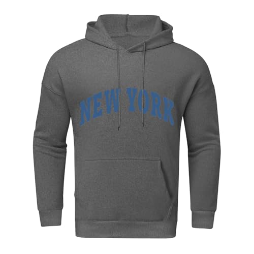Wankang Men's Oversized Hoodies Pullover New York Letter Print Graphic Hooded Sweatshirt Crew Neck Hoodie Fit Long Sleeve Top3