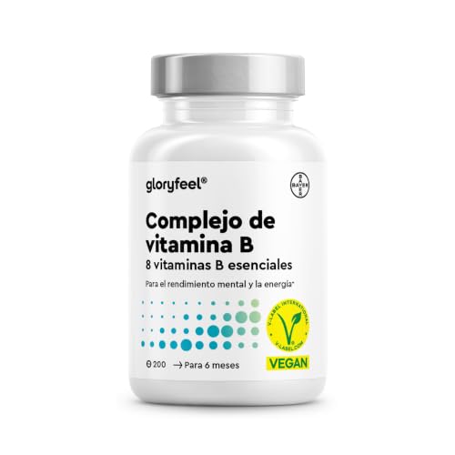 Vitamina B Complex - Alta Dosis con B1, B2, B3, B5, B6, B12 - Con Biotina (B7) y Ácido fólico (B9) - Energía y Vitalidad - Las 7 Vitaminas B en una pastilla - Vegano, Probado en laboratorio