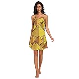 Amooorous Lindos camisones de verano con diseño de pirámide de edificios de dibujos animados para mujer, cómodos, con cuello en V, ropa de dormir ligera para mujer, talla XXL, Bonita pirámide de