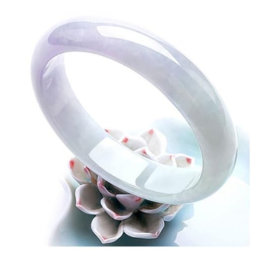 Jadeite violette naturelle de qualité glacée avec reflets vert flottant d'exception - 5