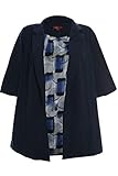  X-Two red Halina Jacke Blazer Cardigan Damen Lagenlook Plusgröße, Farbe:Marine (Navy);Damengrößen:50