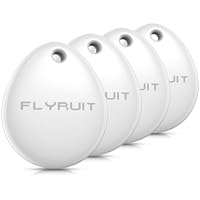 4-Pack Flyruit Apple Find My Certified Bluetooth Air Tracker Tags (iOS Only) only