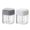 Spice container, 4 roosters kruiden shaker kan filteren knobbels, keuken picknicks bbq reizen zout doos voor salade…