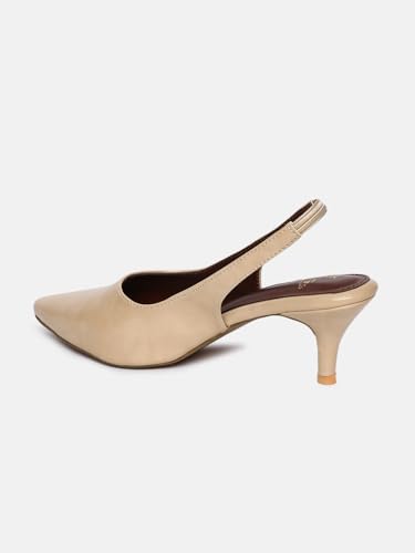 Image of Marc Loire Women Slip on Kitten Heel Pumps for Office Wear
