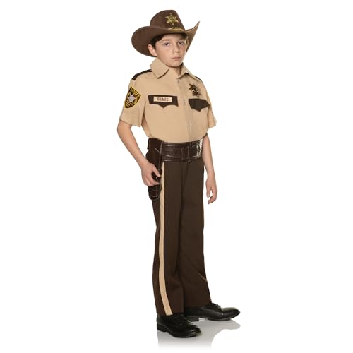 Disfraz oficial Rick Grimes para niños miniatura 1