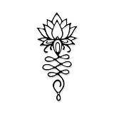 Lotus Flower Wall Decor – Black Metal Yoga Wall Art with Lotus Design, Spiritual Home Décor Sculpture for Meditation Spaces, Living Room, Bedroom, Office