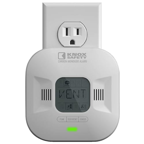 Knox Safety Plugin Carbon Monoxide Detector with 10-Year Battery Backup