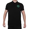 Celtic FC Official Football Gift Mens Single Crest Polo Shirt Black XXL #1