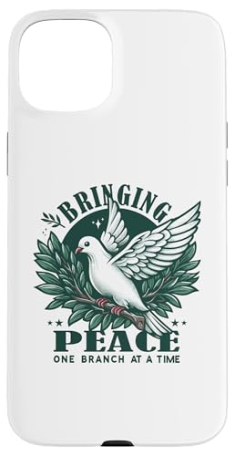 �u�����` by Branch Peace Bringing Peace �� �I���[�u�̎} �X�}�z�P�[�X iPhone 15 Plus �p