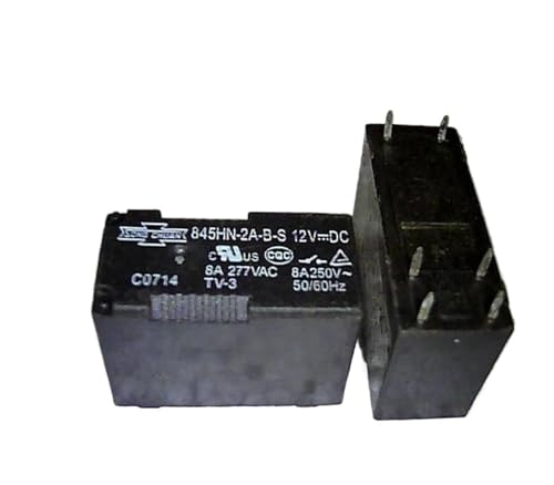 Relais 845HN-2A-BS 12VDC pour remplacer un composant défectueux 8A 277VAC