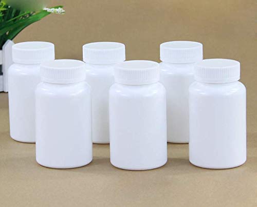 2Pcs 200Ml 6.8Oz White Empty Plastic Bottles With Screw Cap Solid Powder Holder Storage Box Refillable Portable Durable Container Jar Pot For Travel Daily Life Use #TOP2