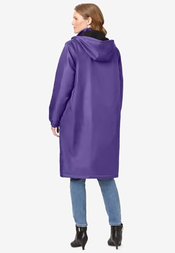 TOTES Women's Plus Size Mid-Length Raincoat2