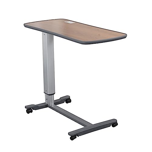 ZABEES Mesa de comedor de TV, mesa de noche móvil, plegable, extraíble, mesita de noche, mesa de ordenador, elevador móvil médico sobre la cama, mesa de comedor
