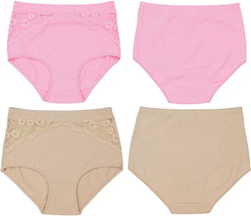 Image of ToBeInStyle Women's Pack of 6 High-Waisted Girdle Brief Tummy Support Everyday Panties