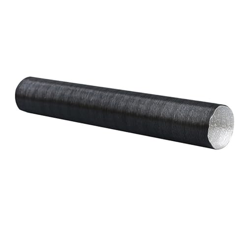 Wuyangcun 90mm 3.5in Heater Duct Hose 300cm 118in Black Aluminum Foil Flexible Air Outlet Pipe for Webasto for Eberspacher for Planar Diesel Heaters