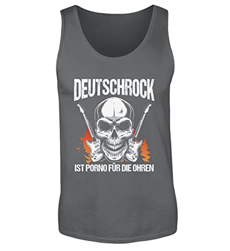 Débardeur homme gris Deutschrock ist Porno pour éviter la chaleur en concert