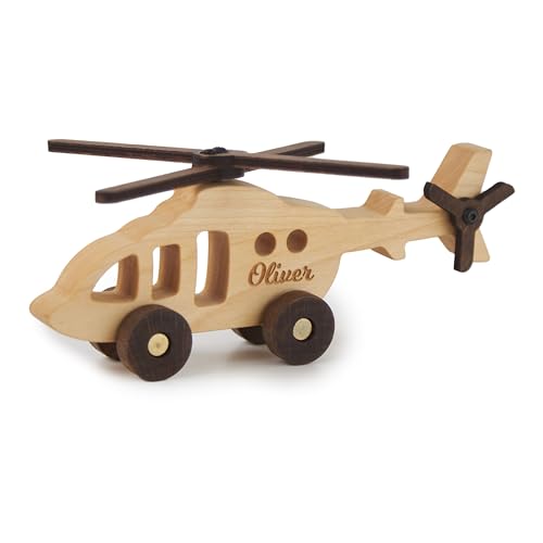 Toy Military Helicopter, Personalized Baby Boy Gift, Wooden Vehicles, Toy 1 2 3 Year Old, Sensory Toy For Toddlers, Easter Gift For Kids