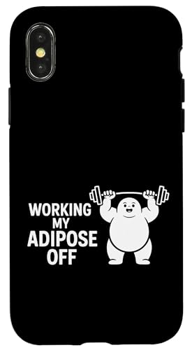 Working My Adipose Off フィットネスダイエットジムの重量 - スマホケース iPhone X/XS 用