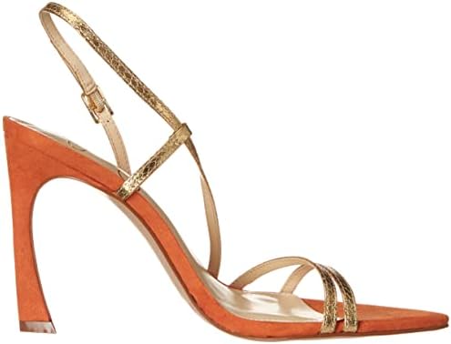 Jessica Simpson Women's Pyine Strappy High Heel Sandal Heeled, Gold, 5 | Image 5