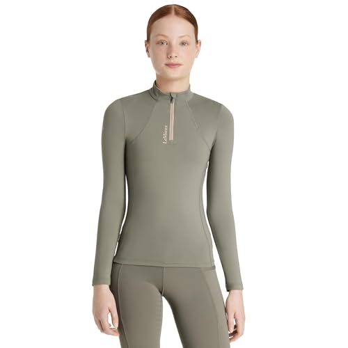 LeMieux Young Rider Classique Base Layer - Childrens Equestrian Horse Riding Top - Rosemary - 11-12years