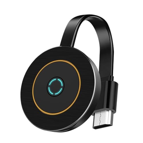 Iyalezirk G10 4K 2.4G HD de Doble Banda Inalámbrico Pushbay Compatible con Transmisión Simultánea WiFi Proyector de TV con Pantalla