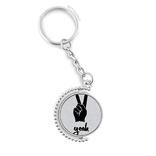 Llavero giratoria de tijeras silueta personalizado como detalle con anillo pilgrim