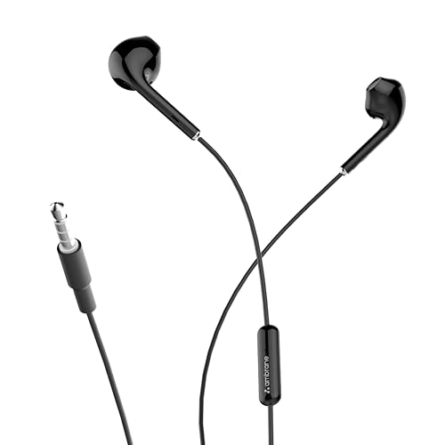 Ambrane Wired In Earphones With In-line Mic For Clear Calling, 14mm Dynamic Drivers For Rs. 179 @ 60 %