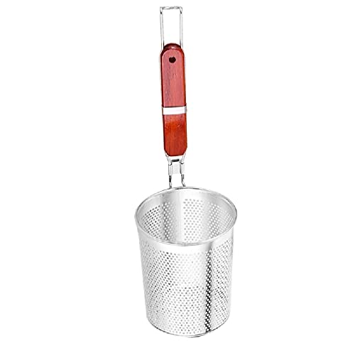 Ranuw Pasta Basket Mesh Food Dumpling Noodle Colador Con Cómodo De Madera De Cocina Durable Conveniente Cestas Para Freír Cover
