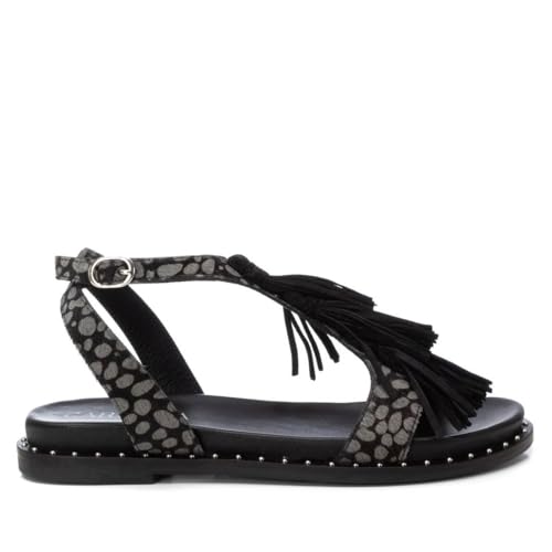 Sandale femme noir Carmela mode decontractee pour des marches urbaines en taille 36