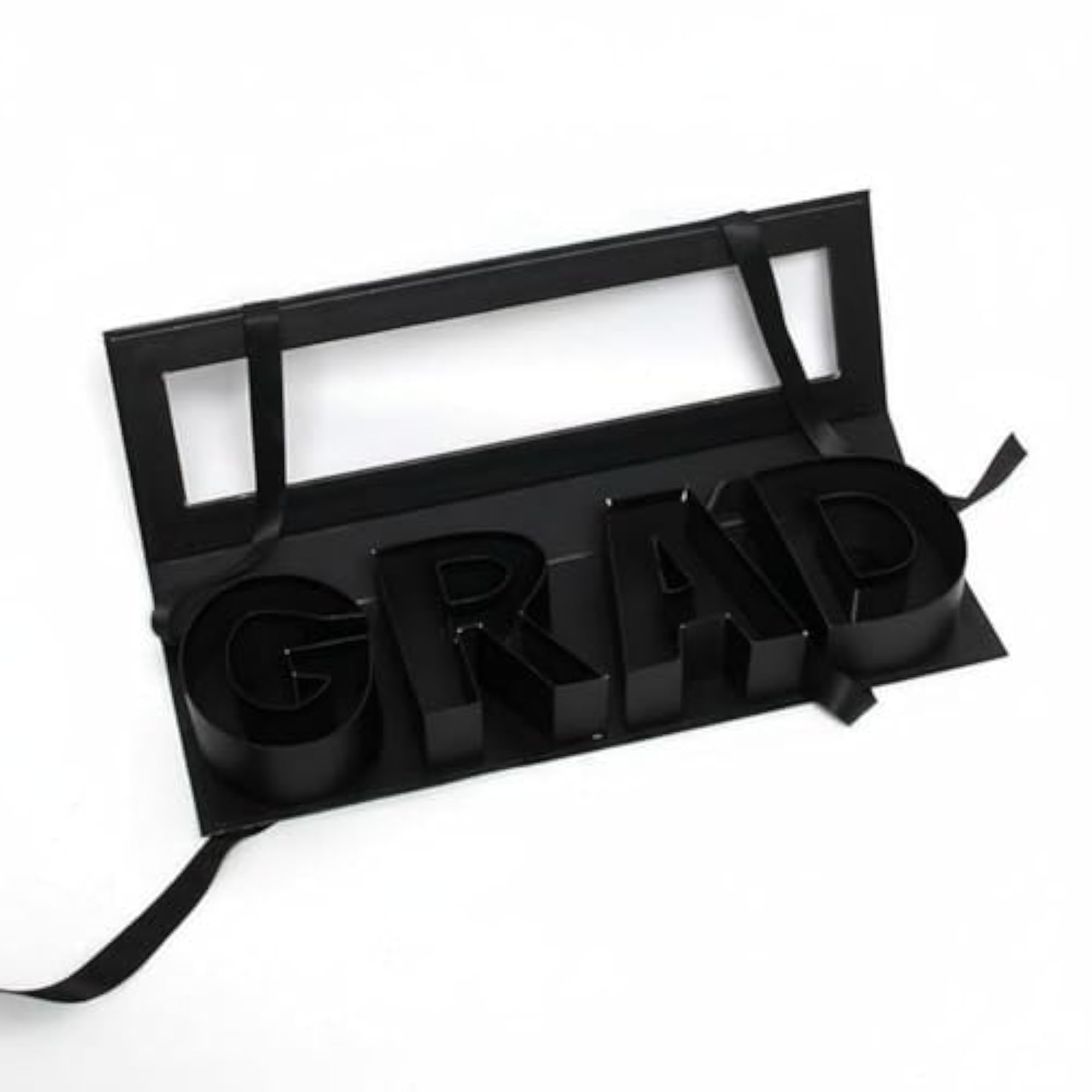 Grad Letter Gift Box, Black