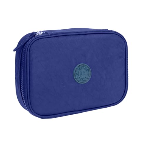 Estojo Box Grande BakPak Unissex BP25E22 Quadrado Divisória (Azul)