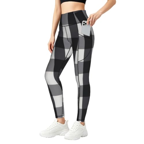 Pantalones de yoga para mujer elásticos con bolsillos mallas de entrenamiento