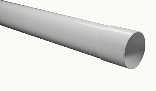 Preisvergleich Produktbild Regenfallrohr weiss DN 75 Länge 1 Meter