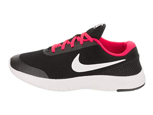 Nike Kids Flex Experience Rn 7 (GS) Black/White/Racer Pink Running Shoe 6 Kids US2