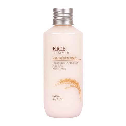 Rice & Ceramide Moisturizer Emulsion 150ml | Light Weight Face Moisturizer for Intense Moisturizing | Locks Moisture For 12 Hours, For Soft And Glowing Skin | Korean Skin Care Products for