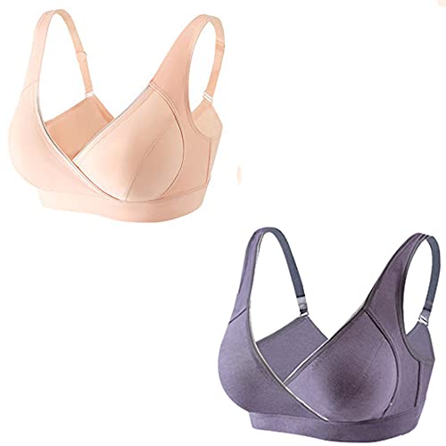 Soutien-gorge d'allaitement push up sans couture en soie lot de 2 confort