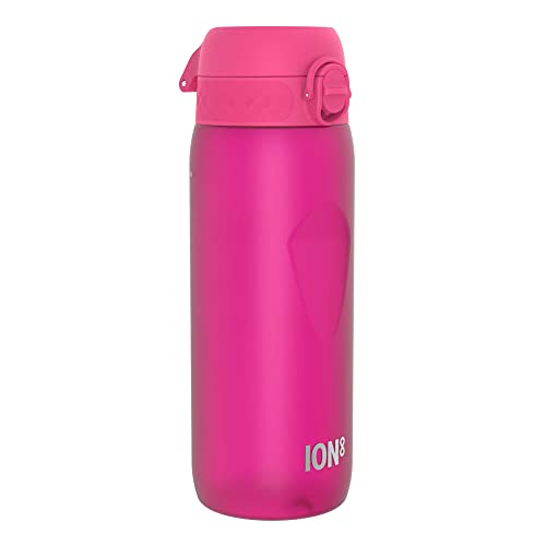 Ion8 Sports Water Bottle, 750 ml/24 oz, Leak Proof, Easy to Open, Secure Lock, Dishwasher Safe, BPA Free, Flip Cover