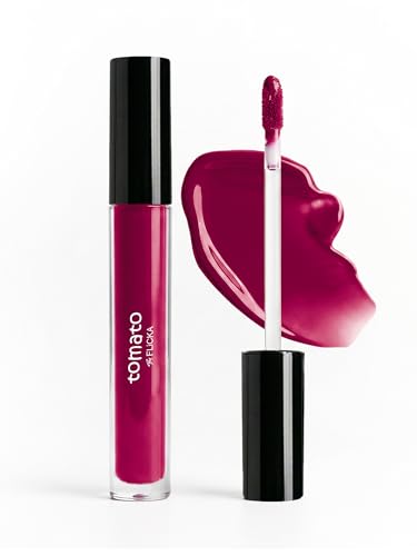 Image of FLiCKA Tomato Liquid Lipstick| Transfer Proof, Smudge Proof, Non-Sticky, Creamy Lightweight Lipstick For Women, Shade 3, 2ml
