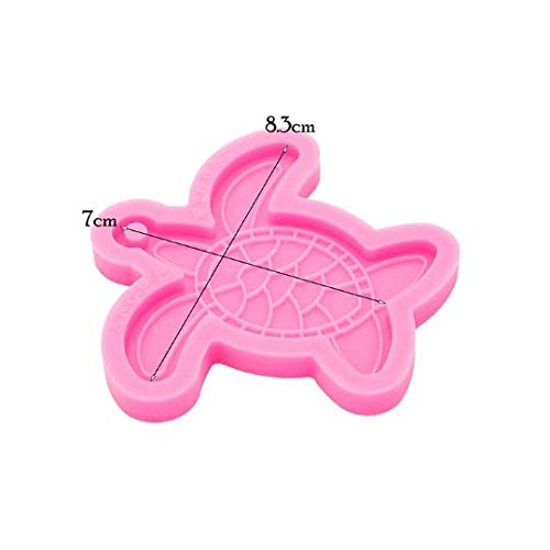 Shiny Tortoise Making Keychain Mold, Tortoise Animal Resin Silicone Molds,Sea Turtle Resin Keychain Molds For Diy Jewelry Decoration Resin Casting Epoxy ​Car Pendant Supplies #TOP1